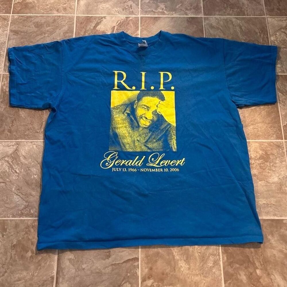 Vintage 2000s Gerald levert RIP rap tee, size XXL, no flaws!